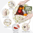 thumbnail image 2 of Gocvo Lunch Bag for Women Insulated Lunch Bag Reusable Cooler Bag Portable Cute Corduroy Lunch Tote Bags for Travel, Work, Picnic(Purple/Green Plants), 2 of 8