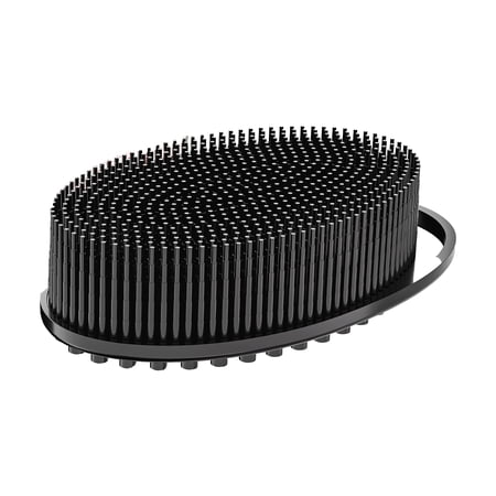 Greenpod Silicone Body Brush - The Perfect Gift Idea For Men Women Children And Teenagers Exfoliating Bath Brush (Black)