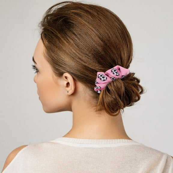 BESTOYARD 8Pcs Printing Scrunchies Elastic Hair Bands Assorted Color Ponytail Holders with Cloth Material