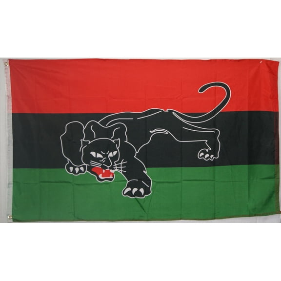 Black Afro American Panther 3'X5' Flag Rough Tex® 100D