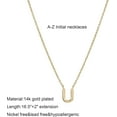thumbnail image 6 of Initial Necklaces for Women, 14k Gold Plated Dainty Gold Letter Necklace Tiny Initial Pendant Necklace Cute Letter Name Choker Necklaces for Women Simple Gold Jewelry for Women Gifts, 6 of 6