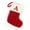 A, variant on HBBKVI 7" Knitted Christmas Stockings with Initials Embroidered Monogram Christmas Stockings Fireplace Hanging Ornaments Christmas Tree Decorations