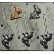 854 Bunny Lollipop Chocolate Candy Mold