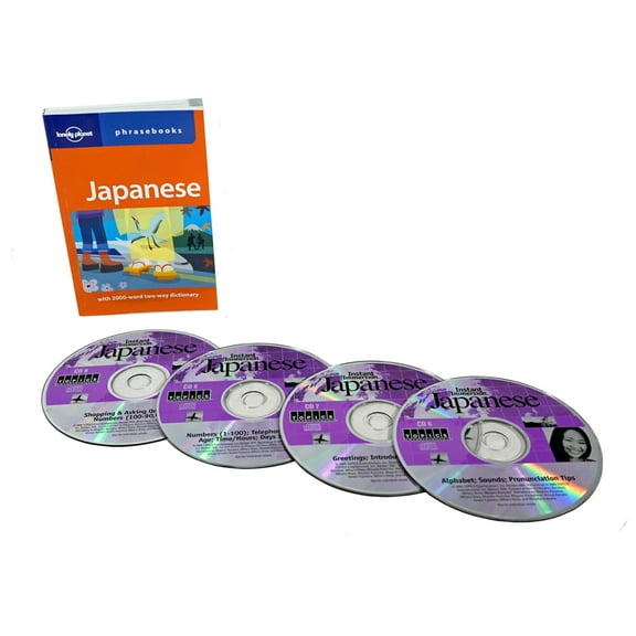 Learn to Speak Japanese Language - 4 Audio CD Set with Phrasebook