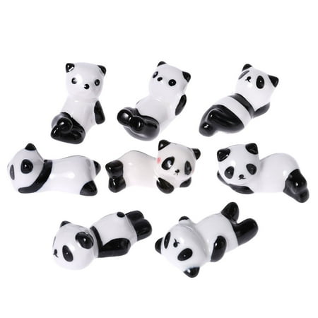 

Lovely Panda Shape Chopsticks And Forks Holder Stand Ceramic Home Decoration