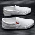 thumbnail image 5 of Zapatos de cuero de lujo de alta calidad para hombre, calzado informal blanco, mocasines cómodos sin cordones para hombre, zapatos para hombre, 5 of 5