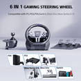 thumbnail image 5 of PXN V9 GEN2 Gaming Steering Wheel - PC Racing Wheel 270/900° Car Simulation with Pedal and Shifter, Paddle Shifters Driving Wheel for PC, PS4, Xbox One, Xbox Series X|S, Switch, 5 of 9
