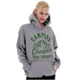 thumbnail image 4 of Camping Is Therapy Outdoors Adventure Unisex Plus Fleece Graphic Hoodie Brisco Brands 2X, 4 of 5