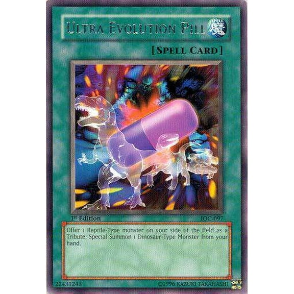YuGiOh Invasion of Chaos Rare Ultra Evolution Pill IOC-097
