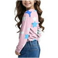 thumbnail image 3 of Posijego T-Shirts Graphiques à Manches Longues pour Tout-Petits Garçons Filles, Mignons, Col Ras du Cou, T-Shirts Basiques, Hauts, Chandail de Printemps pour Enfants, 3 of 6