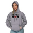 thumbnail image 4 of Super Mom Mother's Day Love Heart Hoodie Sweatshirt Women Brisco Brands X, 4 of 6
