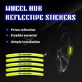 thumbnail image 2 of Car Styling 5pcs Vinyl PVC Reflective Wheel Rim Sticker Decals For Range Rover Evoque Defender Discovery Freelander 5pcs, 2 of 6