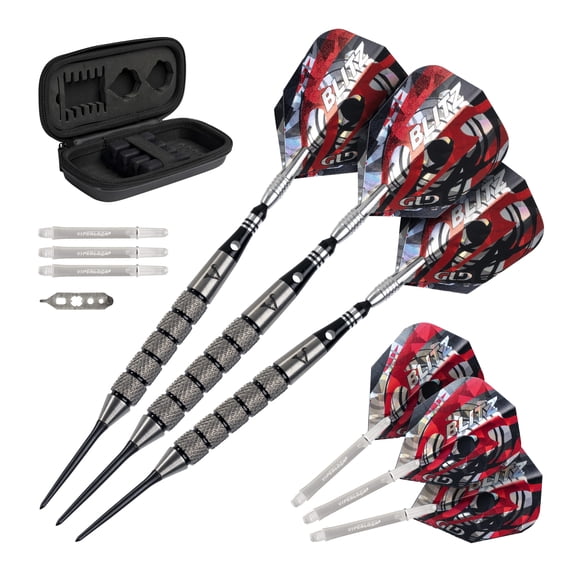 Viper Blitz 95% Tungsten Professional Steel Tip Dart Set, 28 Grams