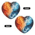 thumbnail image 2 of Easygdp Red And Blue Flame Waves Travel Makeup Mirror, 2X Magnifying Mirror 2-Sided Travel Essential Mirror, Magnetic Portable Mirror-Heart Shape, 2 of 9