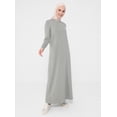 thumbnail image 5 of Green - Crew neck - Modest Dress - Refka, 5 of 7
