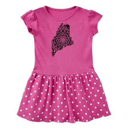 

Inktastic Maine Silhouette Mandala Gift Baby Girl Dress