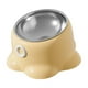 thumbnail image 2 of Comedero inclinado para gatos, ideal para viajes, para cachorros y perros pequeños. Amarillo, 2 of 8