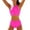H-B-Hot Pink, variant on 2025 Women Print Bikinis Swimsuit Ladies Bathing Suit High Waist Bikini Set Swimsuit Top Size Small Two Pieces Beach Bathing Supportive Bikini Tops for Large Bust Suit