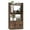 Rustic Brown, variant on Gymax Bookcase w/ Drawer 3-Tier Open Shelf Anti-Toppling Kits for Living Room White
