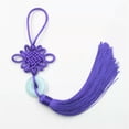 thumbnail image 3 of U8MO Chinese Knot Pendant Craft Gift Home Decoration Car Hangings-5# red purple, 3 of 9