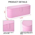 thumbnail image 4 of Caja de Almacenamiento para Secador de Pelo, Bolsa para Guardar Secador se Pelo, Bolsa se Viaje a Prueba se Golpes a Prueba se Humedad, Organizador Rígido se Cuero PU para Secador de Pelo (Rosa), 4 of 5