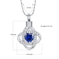 thumbnail image 5 of Cremation Jewelry Heart Urn Necklace for Ashes for Women Memorial Keepsake Simulated Birthstone Pendant for Loved Ones, 5 of 5