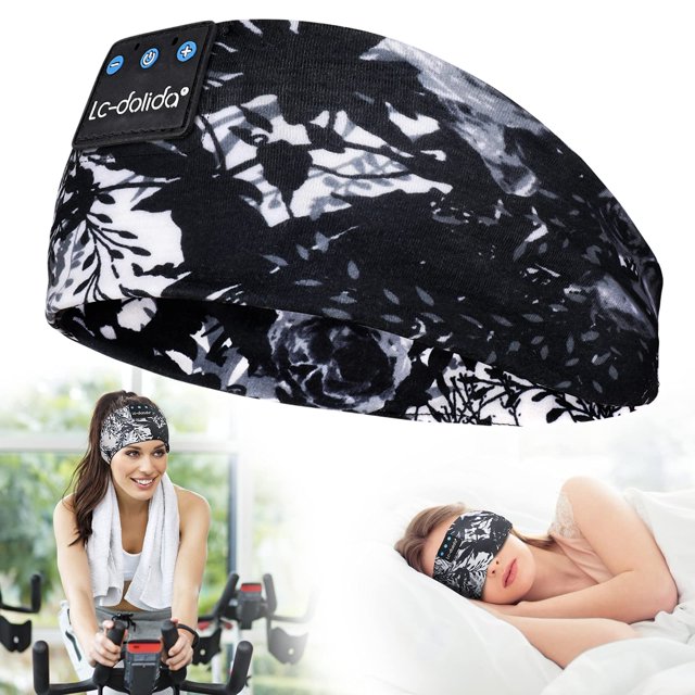 Auriculares para Dormir LC-dolida Bluetooth 5.2 con Mascarilla para Dormir