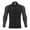 Black, variant on Youthup Men's Athletic Knit Fitted Jacket, Color-Block Long Sleeve Performance Top for Fall Training