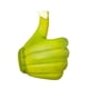 thumbnail image 4 of Estatua de plátano con gesto de pulgar hacia arriba, para gabinete, escritorio, regalo para amigos, decoración de escritorio Verde, 4 of 9
