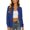 Blue, variant on Oversized Lace Cardigan for Women Lightweight See Through Cover up Beach Top Elegant Solid Color Breathable Mesh Open Front Summer Cardigans