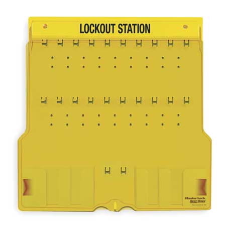 Master Lock 1484B Unfilled Lockout Station, 22 In (Best Lock Fire Station)