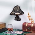 thumbnail image 4 of Estante de cristal de pared de madera con forma de hongo y polilla, estante flotante, soporte para péndulo de radiestesia, almacenamiento de artículos de brujería para colgar piedras, regalos, 4 of 6