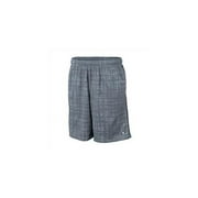 Mens Printed Mesh Short S Carbon Bamboo Plaid/Black