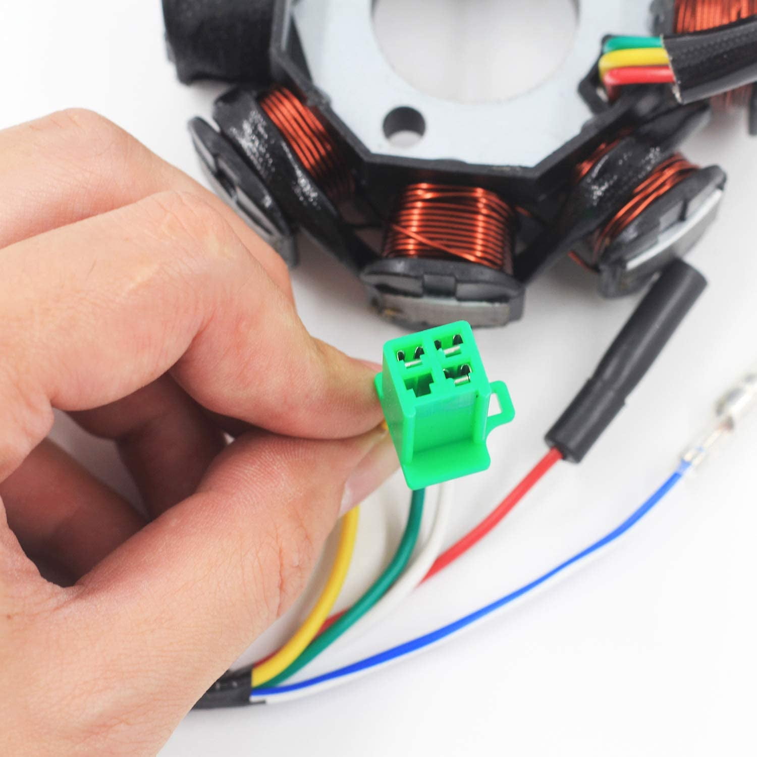 GY6 50cc Magneto Stator Racing Ignition Coil CDI Box Moped Scooter ATV Go Kart E - Foto 7