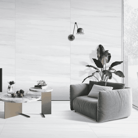 The Tile Life Dolomites White Matte Porcelain Tile 4x4 in Sample 1-Piece