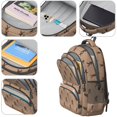 thumbnail image 4 of Bigfoot and Silhouette Brown Pattern Cute School Backpack Bag with Padded Back and Adjustable Shoulder Straps 16.9 X 12.6 X 5.9 Inches, 4 of 5
