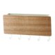 thumbnail image 2 of Portallaves japonés de madera para montar en la pared con 5 ganchos, colgador de llaves multifunción sin perforaciones para el hogar, color madera natural, 2 of 12