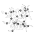 thumbnail image 2 of 20pcs Correa de Cadena de Anteojos Bobina de de Goma Termina DIY Artesanía Resultados de Joyería , Pta Plata Yinane Gafas de extremo cadena, 2 of 8