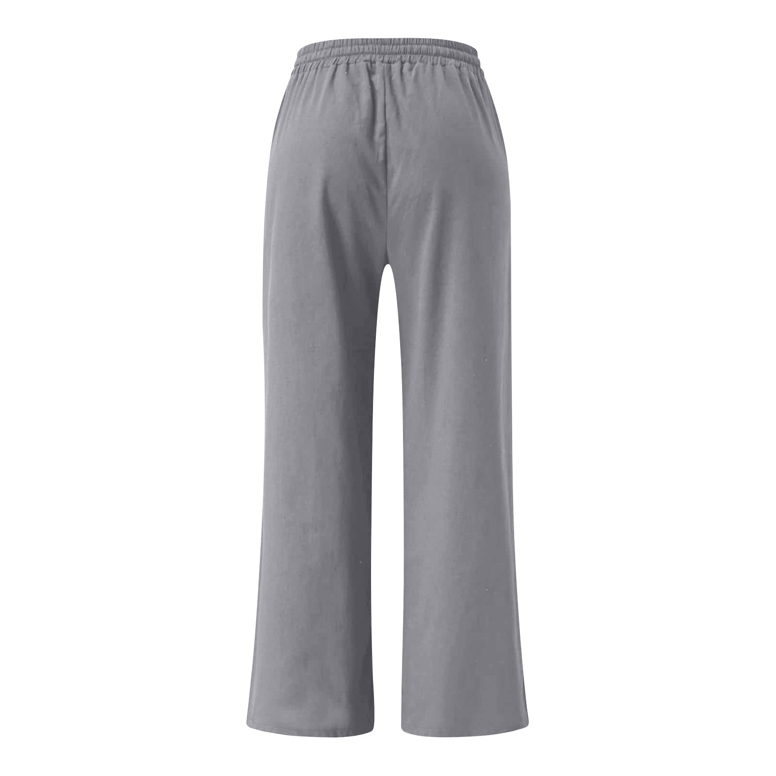 Cotonie Women's Cotton Linen Drawstring High Waisted Pants