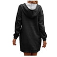 thumbnail image 4 of Timegard Hoodies for Women Sweatshirt Button Long Sleeve Slim Pullover Fall Comfy Long Tops with Pocket, 4 of 7