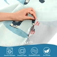 thumbnail image 3 of Yayeee Kitchen Curtains Tier Pair Light Filtering 27"x36" Rod Pocket Short Cafe Window Panel, Ice Play, 3 of 7