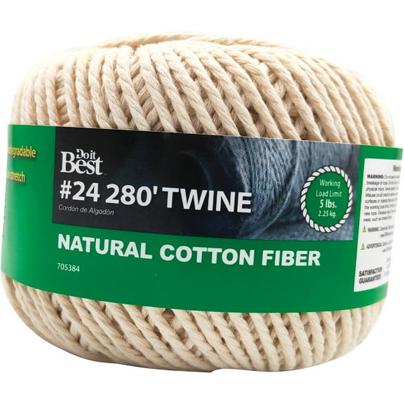 Do it Best #24 x 280 Ft. Natural Cotton Twine 705384