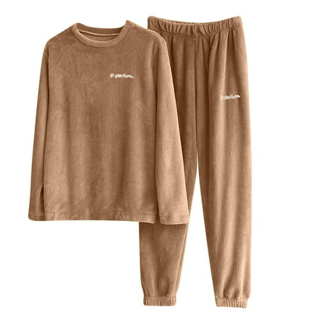 

Women Fuzzy Lounge Casual Pajamas Sets Long Sleeve Fleece Pullover and Pants Set 2 Piece Fluffy Pjs Loungewear Sleepwear