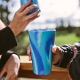 thumbnail image 5 of Silipint: Silicone Pint Glasses: 4 Pack Arctic Sky - 16oz Unbreakable Cups, Flexible, Hot/Cold, Non-Slip Easy Grip, 5 of 5