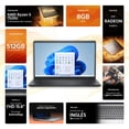 thumbnail image 2 of Laptop DELL Inspiron 15 AMD Ryzen 5 7520U 8GB RAM 512GB SSD 15.6" Windows 11 Home Teclado en Ingles, 2 of 5