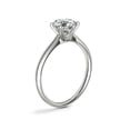 thumbnail image 2 of 1.00 Carat Excellent Round Cut Natural Diamond Elegant Engagement Ring for Women Solid 18K White Gold Size 6, 2 of 8