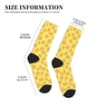 thumbnail image 3 of Pofeuu Toast Print Crew Socks, Adult Running Hiking Socks for Youth and Adult, 3 of 7