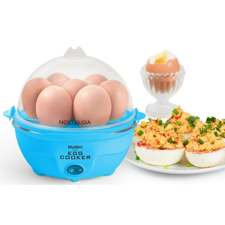 Nostalgia My Mini 7- Egg Cooker (TEAL) Egg Separator Tool ,Perfect Eggs