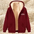 thumbnail image 2 of Lovzfmll Veste en Molleton de Noël pour Femme, Style Chandail à Capuchon Mode Rose Vif, TG, 2 of 3