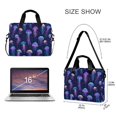 thumbnail image 3 of FORMRS 16" Laptop Bag Carrying Sleeve Case with Handle Travel Shoulder Briefcase, Dark Blue Jellyfish Pattern, 3 of 8